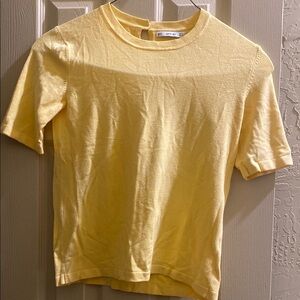 Yellow Short Sleeve Top